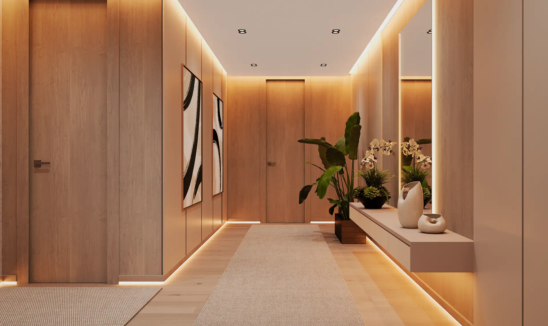 Gallery_Hallway_Lower | Dubova Villas